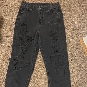 American Eagle Outfitters Black Comfort Stretch Waistband Jeans